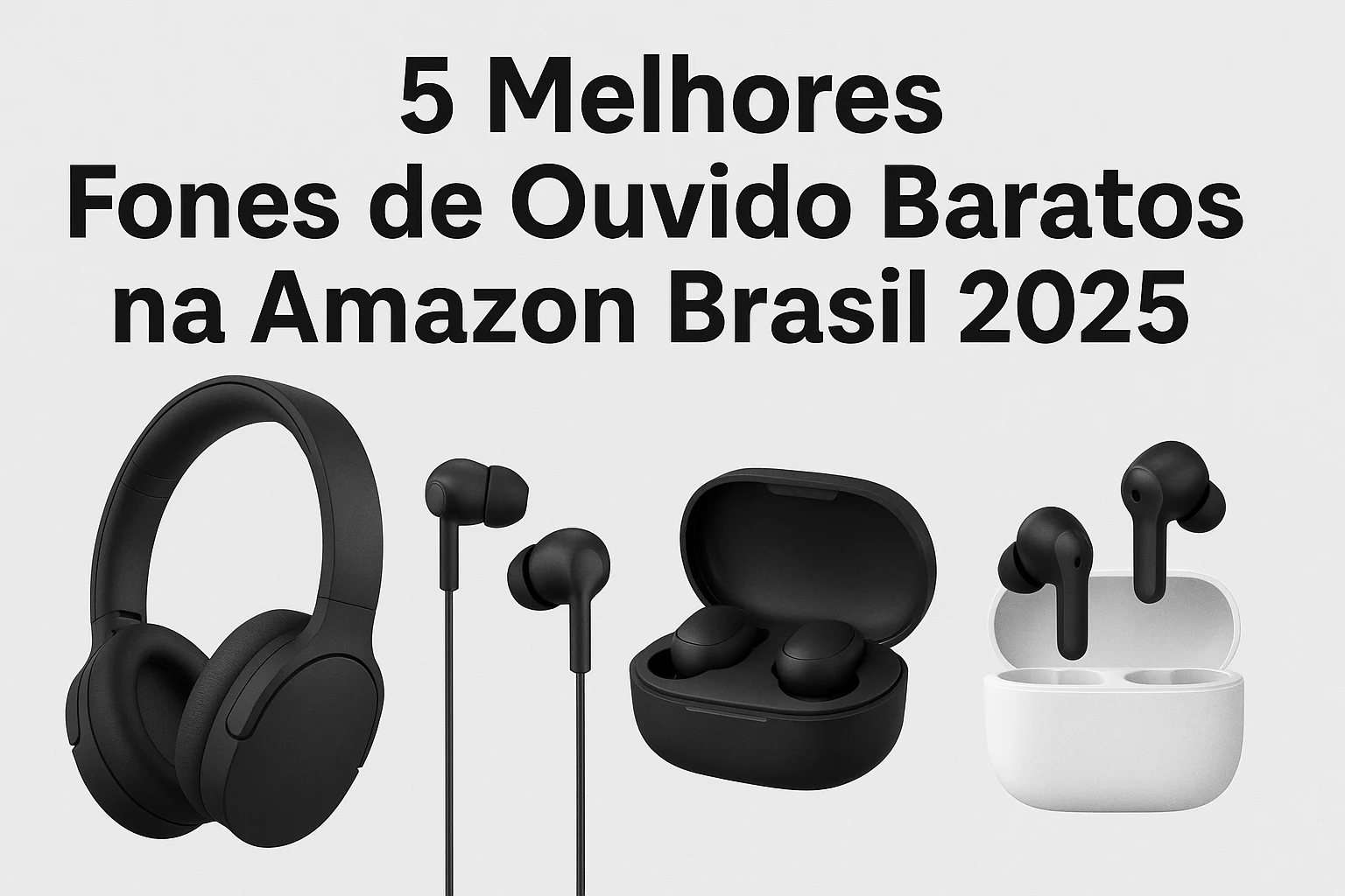 5 Melhores Fones de Ouvido Baratos na Amazon Brasil 2025
